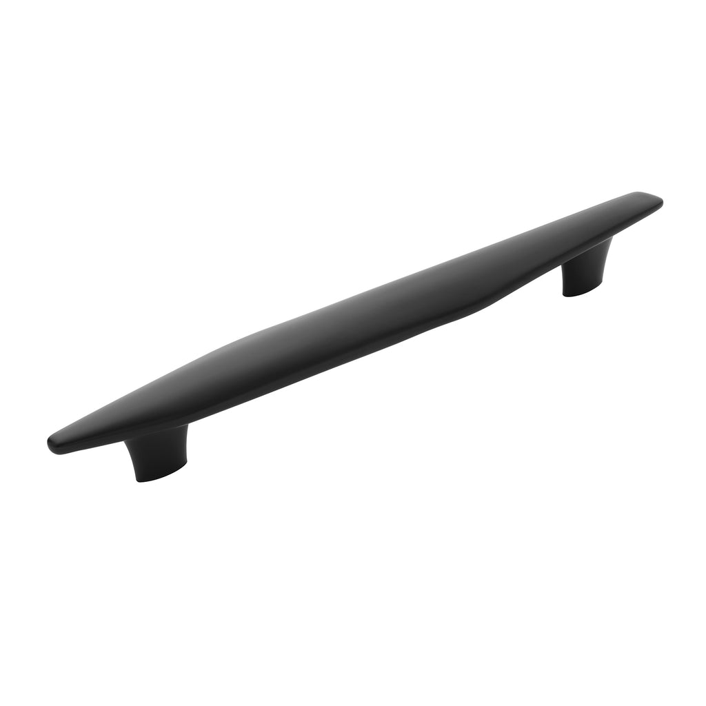 Pebble Collection Appliance Pull 12 Inch Center to Center Matte Black Finish