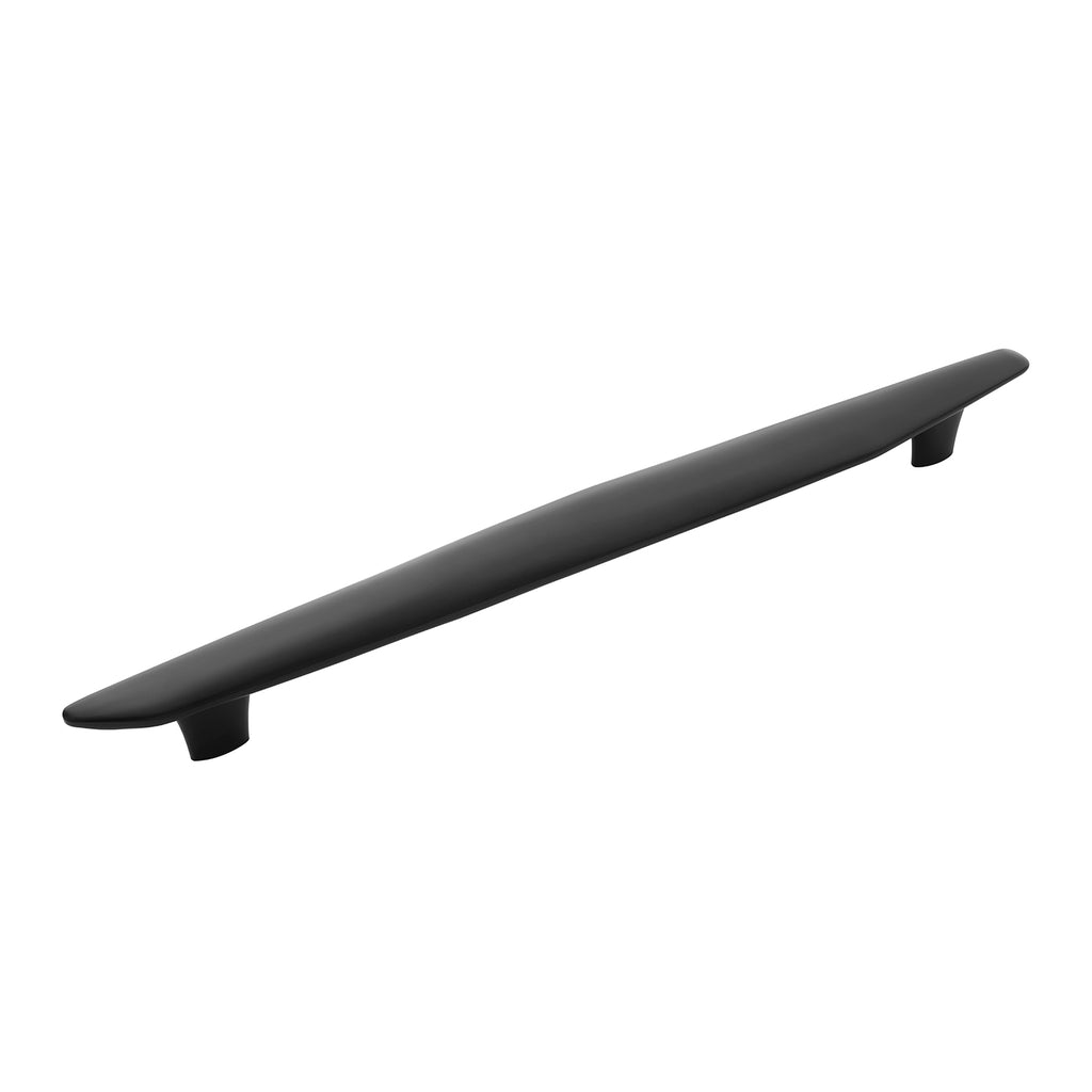 Pebble Collection Appliance Pull 18 Inch Center to Center Matte Black Finish