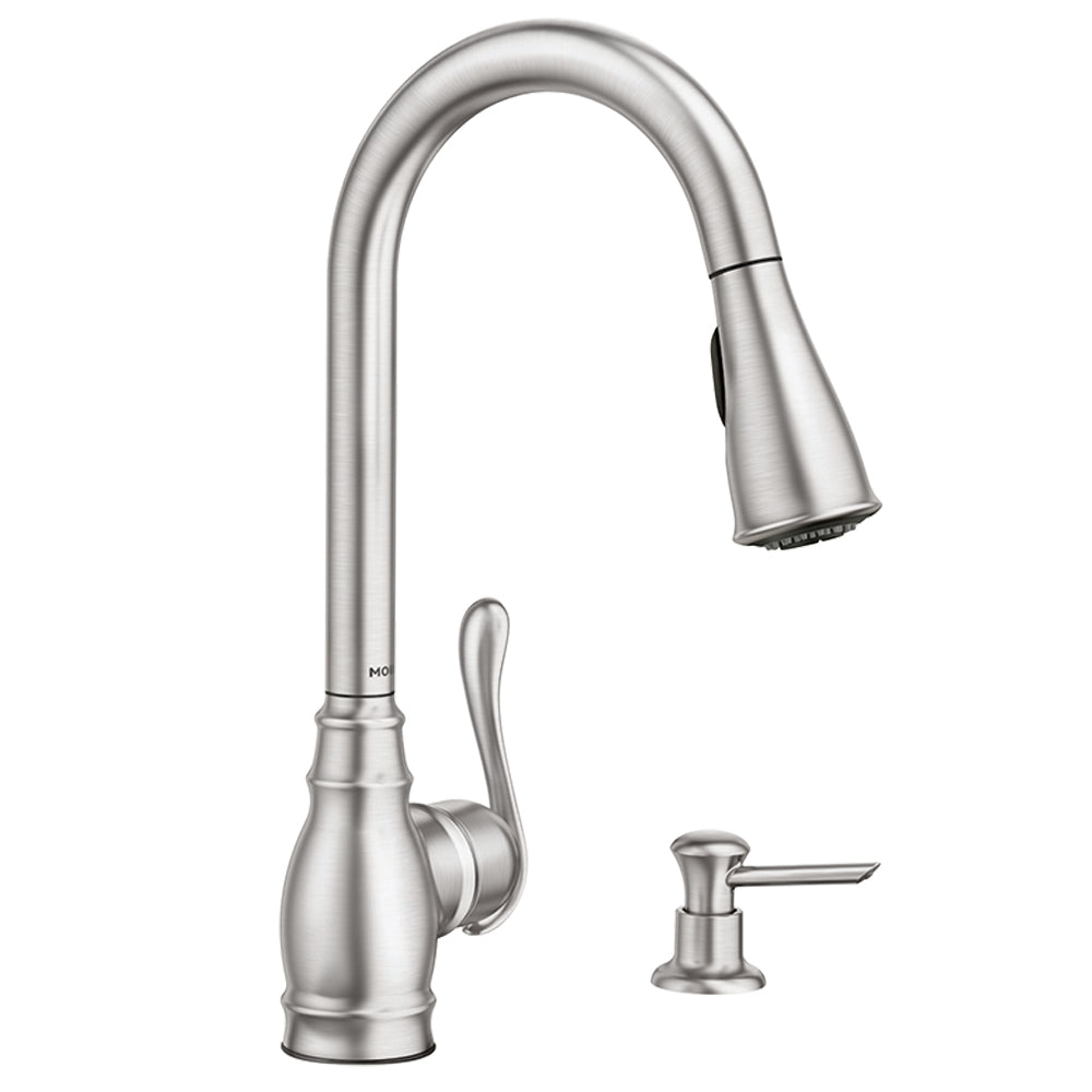 Moen® MD SS Traditional Pull Down Kitchen Faucet