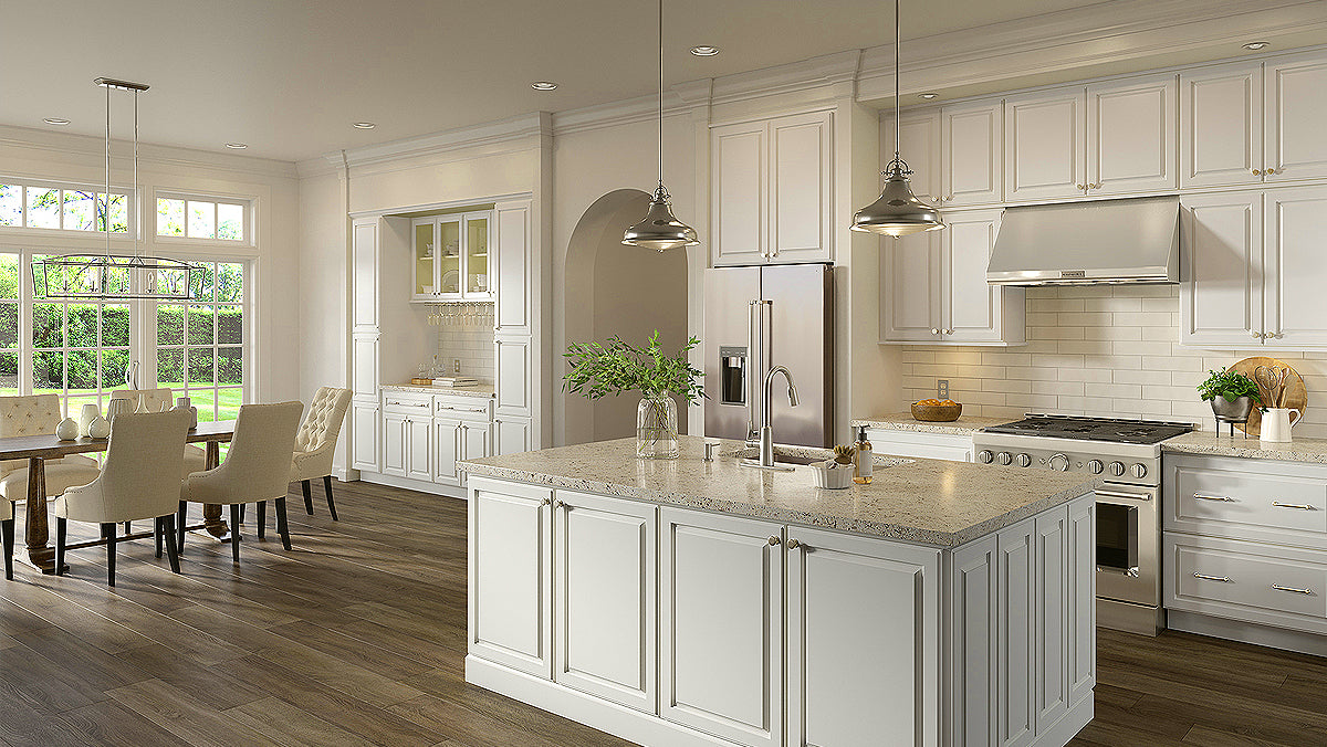 Off White Kitchen Cabinets With Granite Countertops