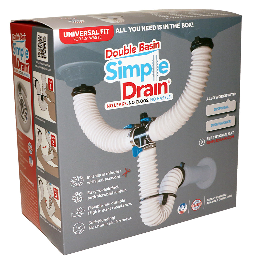 Double Basin Simple Drain Standard P-trap on Vimeo