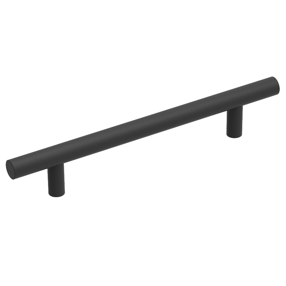 Hollow Bar Pull 5-1/16 Inch (128mm) Center to Center Matte Black Finish (10-Pack)