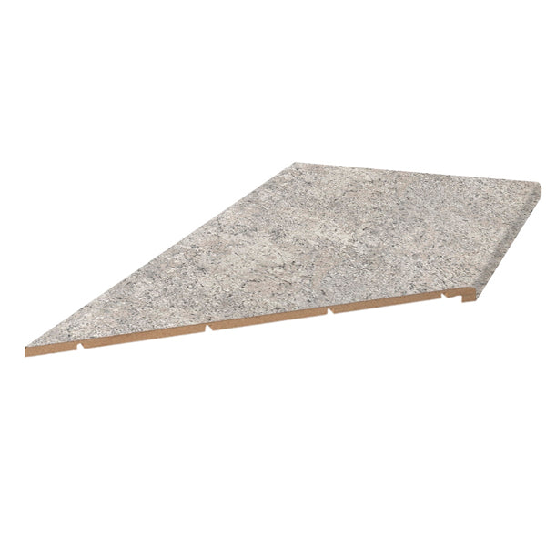 Argento Romano 10' Left Miter Countertop
