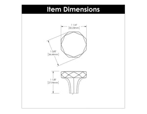 Karat Knob, 1-1/4" DIA. - CTG5275