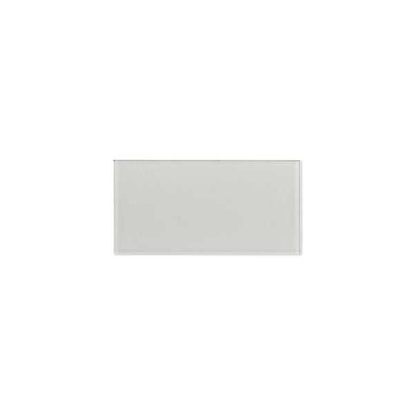 ProntoMosaic Light Gray Glass Subway 3'' x 6'' (24-pack / 3 sq.ft.)