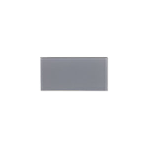 ProntoMosaic Medium Gray Glass Subway 3'' x 6'' (24-pack / 3 sq.ft.)