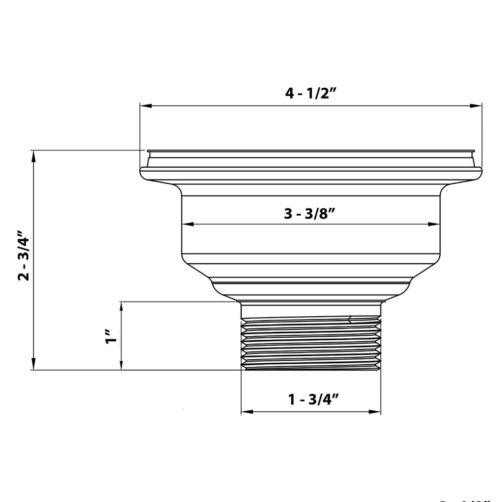 Kitchen Sink Strainer Drain Assembly Gunmetal Black Stainless Steel