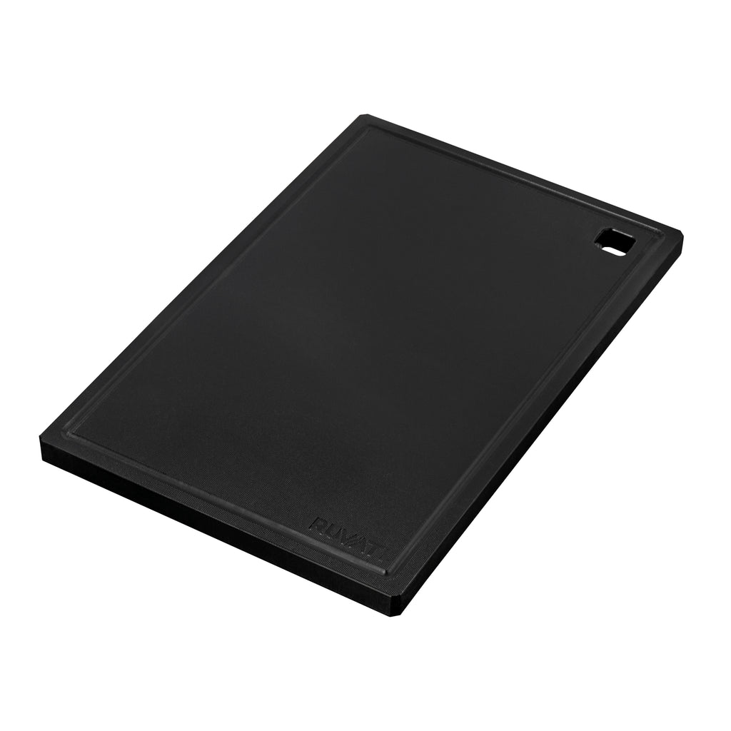 17 x 11 inch Black Resin Thick Replacement Cutting Board for Workstation Sinks