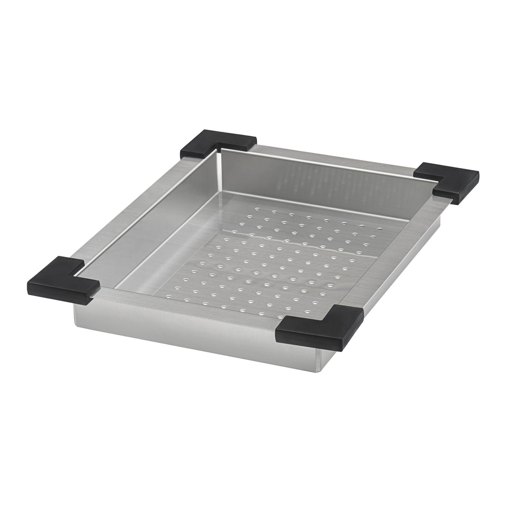 Lower Tier Shallow Colander for Double Ledge Dual Tier Workstation Sinks