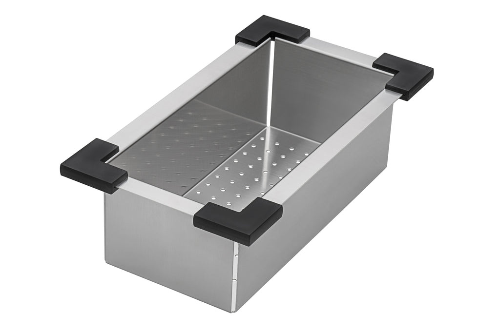 Workstation Sink Replacement Colander 17 inch Stainless Steel with Plastic Corners