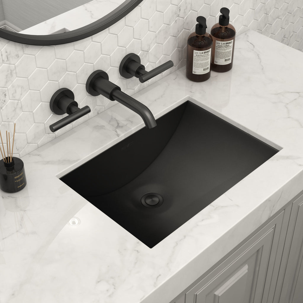 Push Popup Drain for Bathroom Sinks without Overflow  Gunmetal Black Stainless Steel