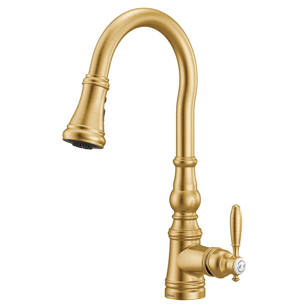 MOEN® Brushed Gold Mod Pull Down Kitchen Faucet