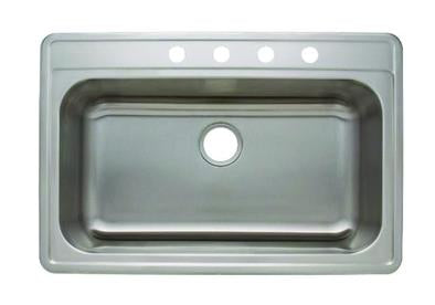 33 inch TOPMOUNT 20G Single Basin