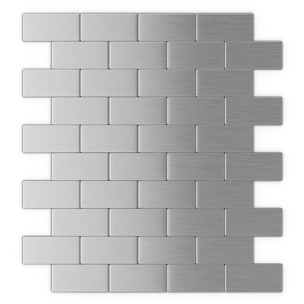 ProntoMosaics Stainless Steel Brick Tile