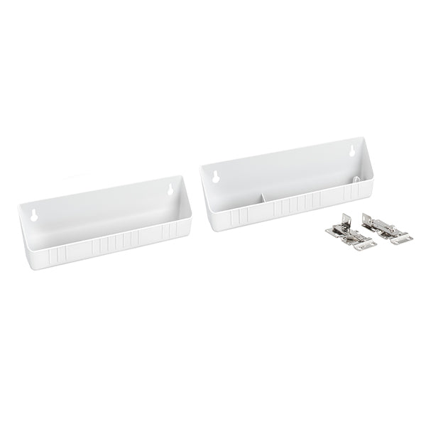 Sink Front Polymer Tip-Out Trays with Hinges