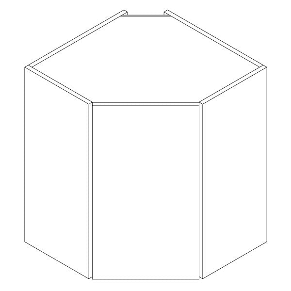Corner Wall Cabinets - Manhattan Graphite