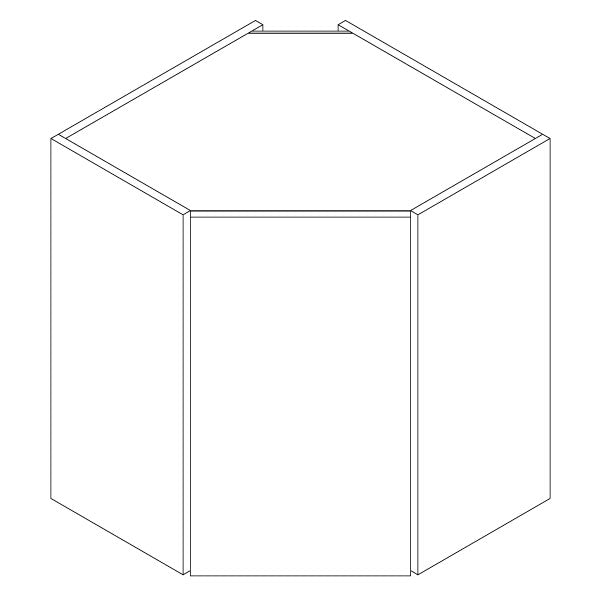 Corner Wall Cabinets - Manhattan Graphite