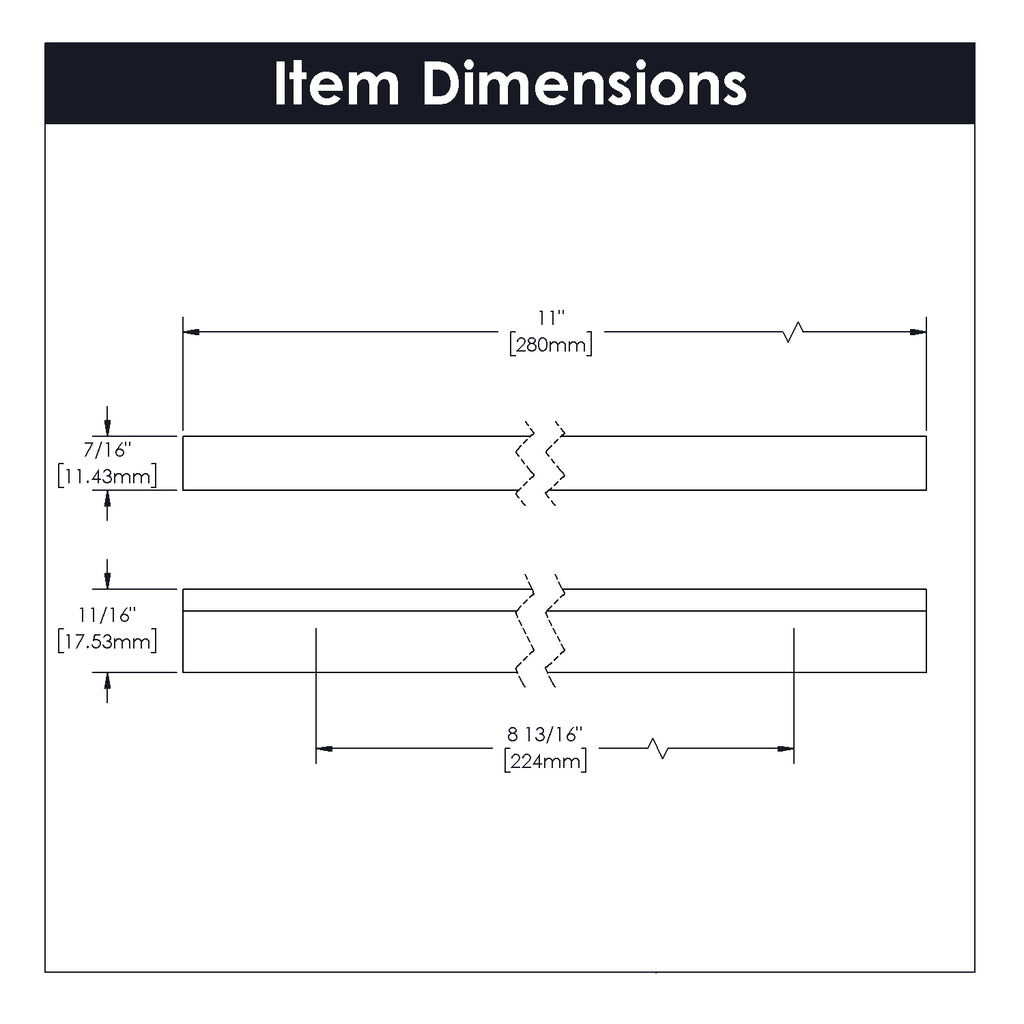 Streamline Pull, 224mm C/C - CTG3410