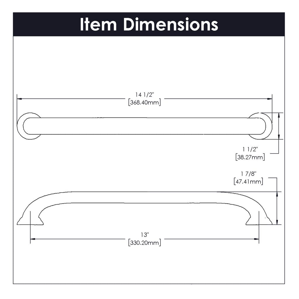 Zephyr Appliance Pull, 13" C/C - CTG3955