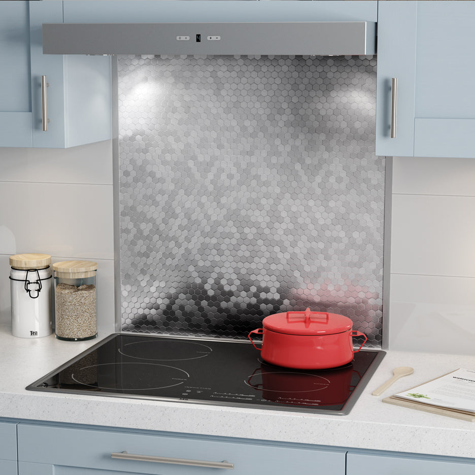 Personalized Glass Stove Backsplash Panel, Back Cover, Kitchen