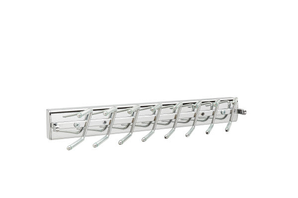 Gracious Home Deluxe Pop Out Chrome Tie Rack