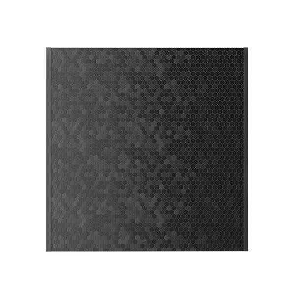 ProntoMosaics Stainless Black Hexagon Range Backsplash