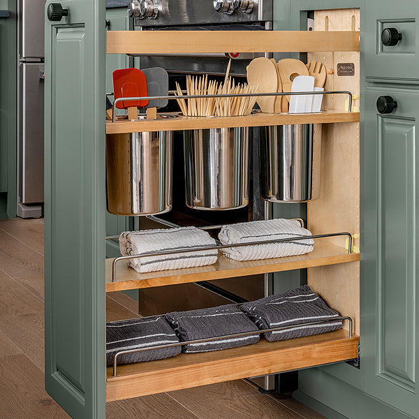Pull-Out & Roll-Out Cabinets  Kitchen Cabinet Storage Ideas